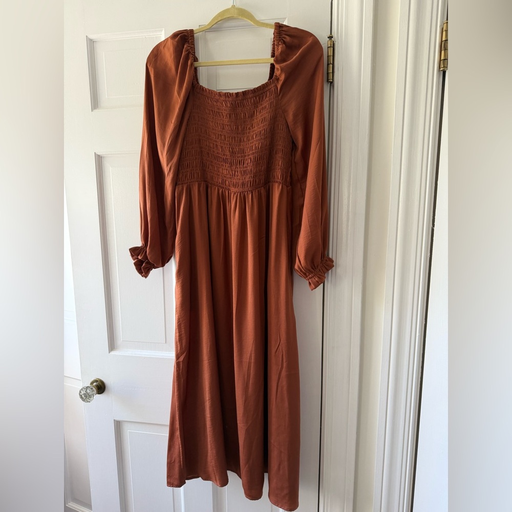 Gap smocked midi dress (size small)